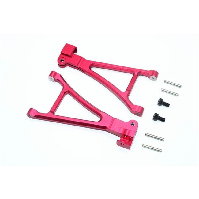 ALUMINIUM FRONT LOWER ARM - 1PR SET red