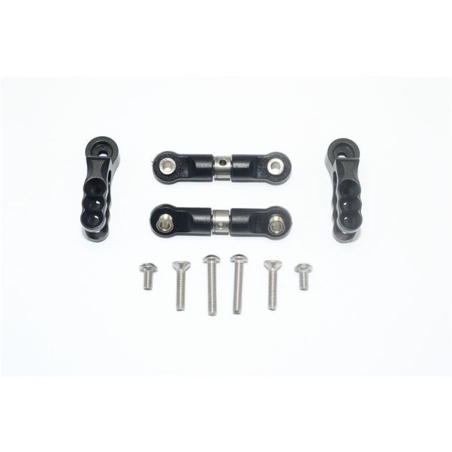 ALU SrvHrn w. STAINLESS STEEL ADJUSTABLE STEERING LINK -8PCS