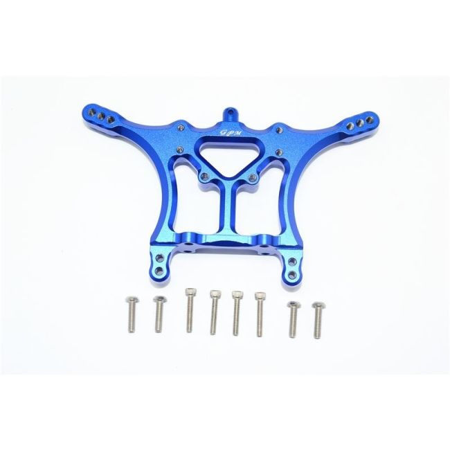 ALUMINUM ADJUSTABLE REAR DAMPER MOUNT-9PC SET blue