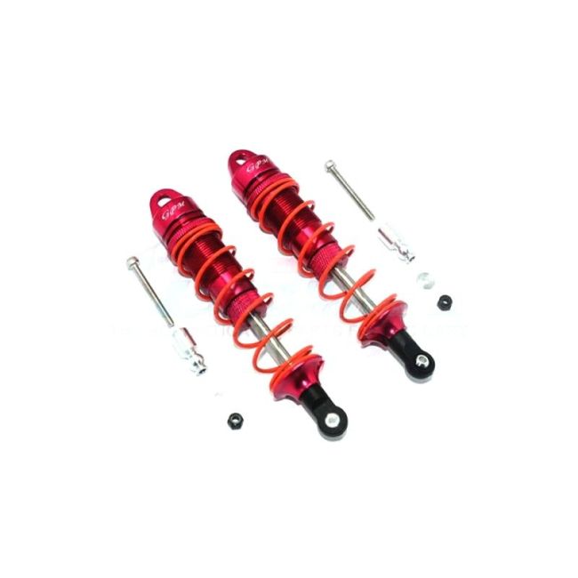 ALUMINUM REAR ADJUSTABLE DAMPERS 110MM-10PC SET red