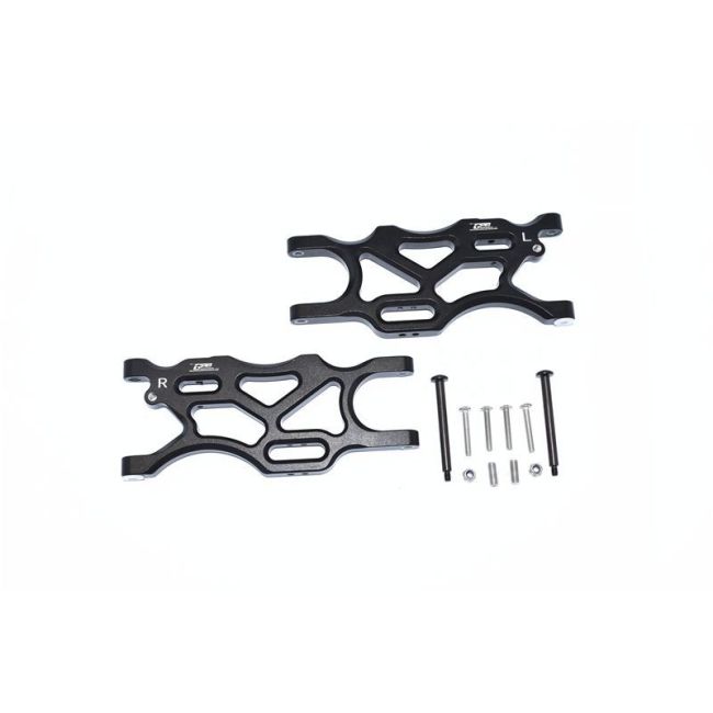 ALUMINUM REAR LOWER ARMS -18PC SET black