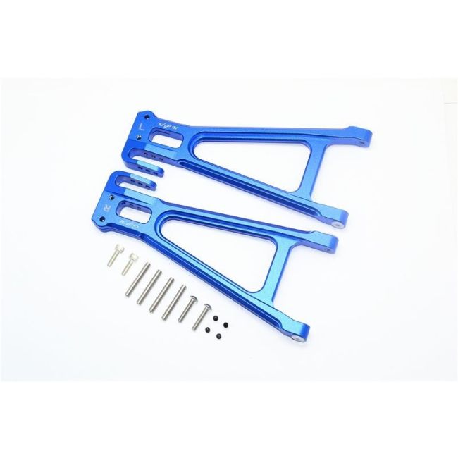 ALUMINUM REAR LOWER SUSPENSION ARM -14PC SET blue