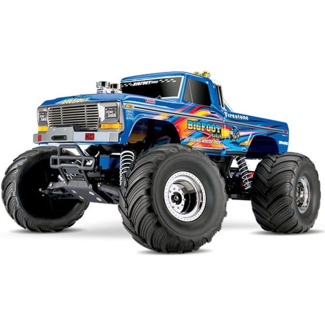 TRAXXAS BIGFOOT No1 BLUEX  RTR +12V-Lader+Akku