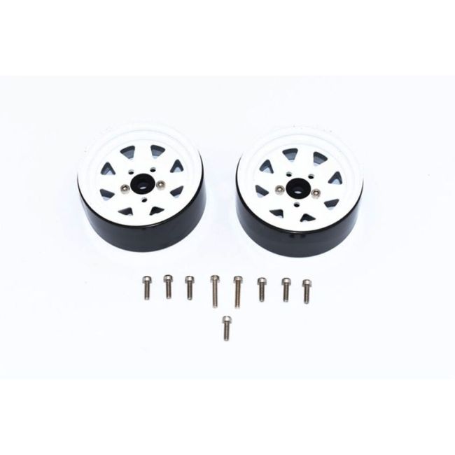 ALUMINUM WHEEL 1.9 FOR CRAWLERS -15PC SET white