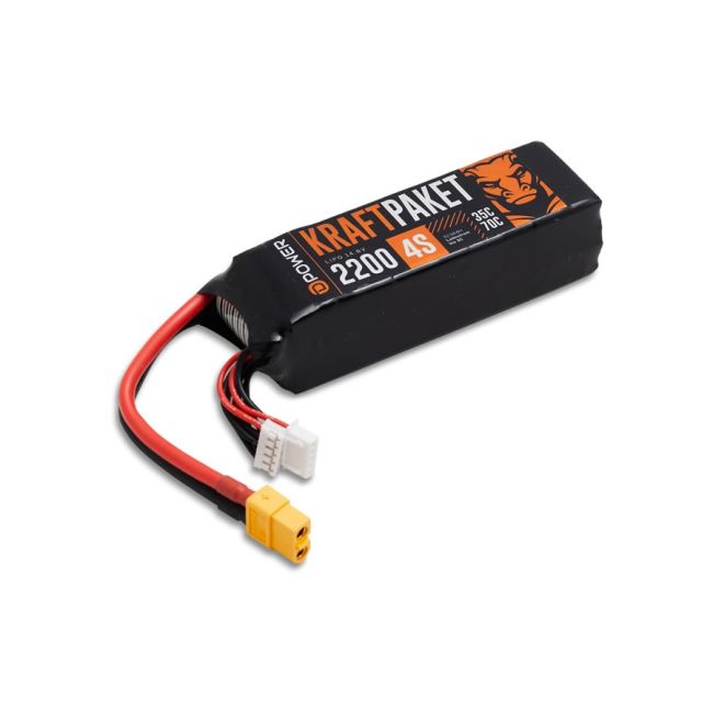 D-Power KRAFTPAKET 2200 4S LIPO 14,8 V 35/70C - XT60 Article number: KP22004