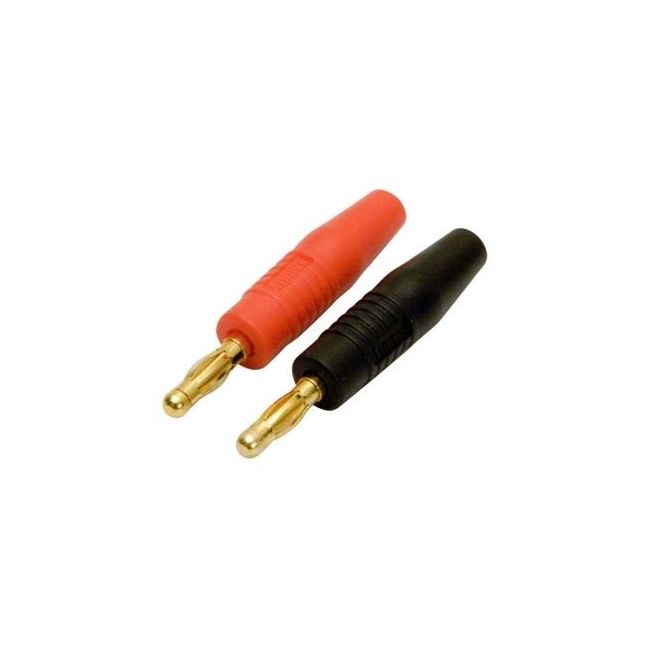 Banana Plug 4mm gold plated Pair