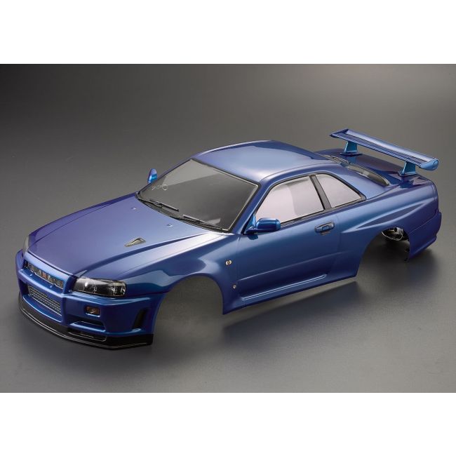 Nissan Skyline R34 Karosserie Metallic Blau 195mm RTU