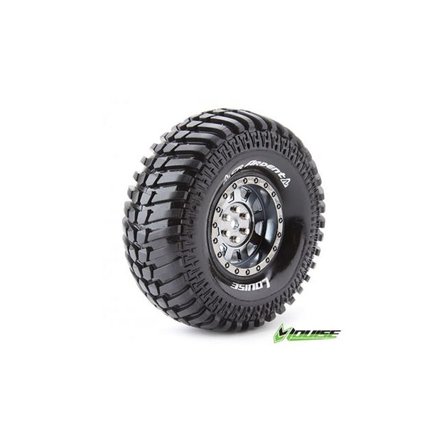 LOUISE, LT3232VBC, Band & Velg CR-ARDENT 1.9" Zwart Chroom (2)