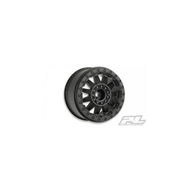 F-11 2.8" Wheels Black For Stampede/Rustler Rear (2)