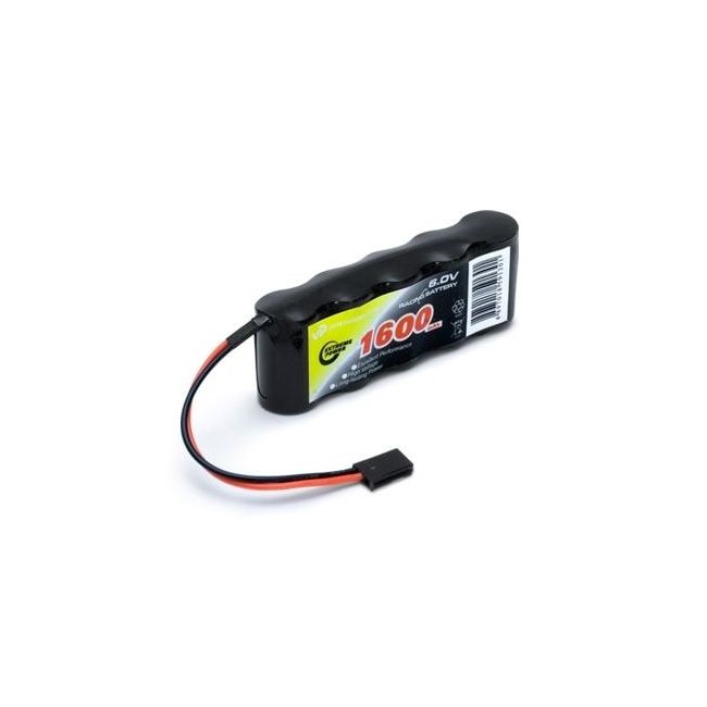 Receiver battery NiMH 6,0V 1600mAh Flat