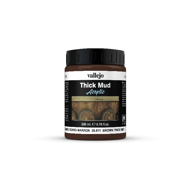 Vallejo Weathering Effects Thick Mud Brown 200 ml