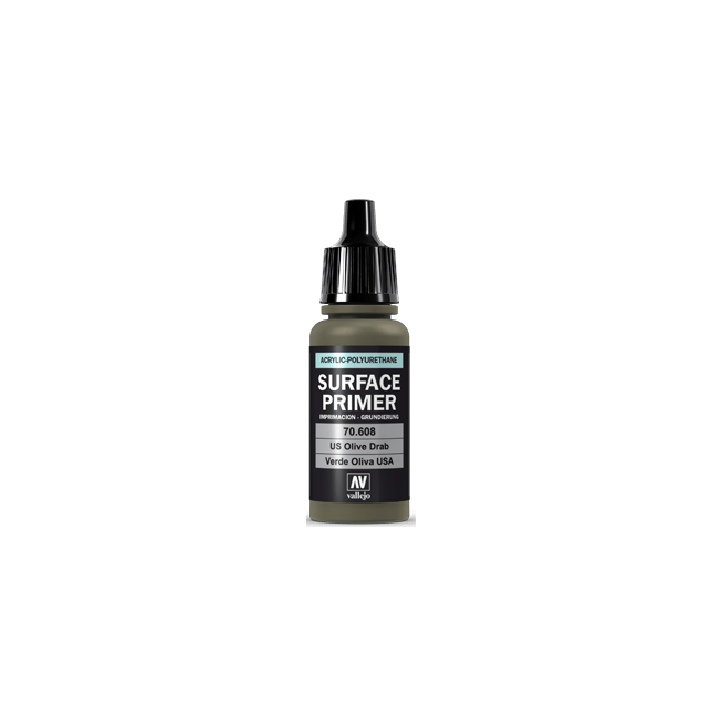 Vallejo Surface Primer U.S. Olive Drab 17ml