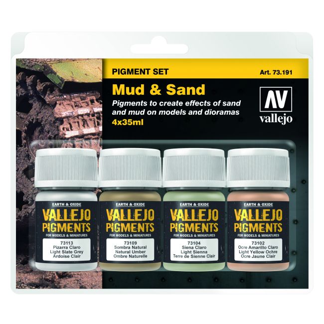 Vallejo Pigment Set "Mud & Sand" (4)