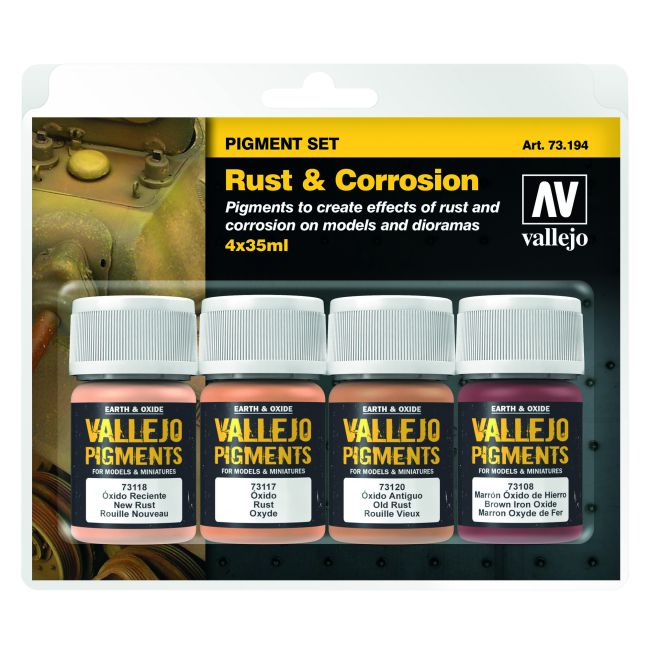 Vallejo Pigment Set "Rust & Corrosion" (4)