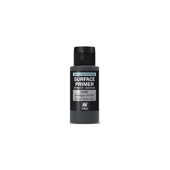 Vallejo Surface Primer Panzer Grey (RAL7021) (60ml)