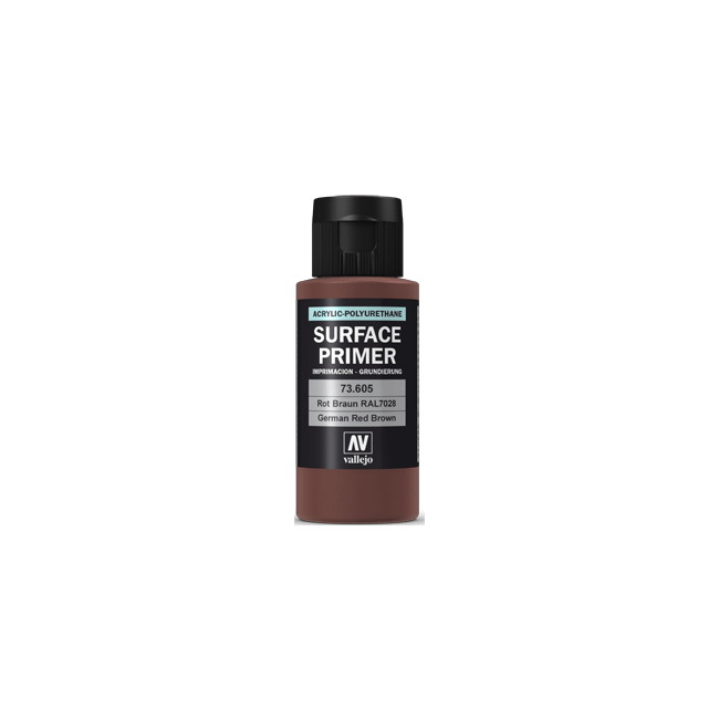 Vallejo Surface Primer German Red Brown (RAL8012) (60ml)