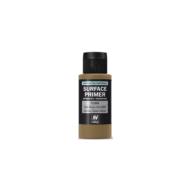 Vallejo Surface Primer German Green Brown (RAL8000) (60ml)