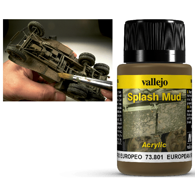 Vallejo Weathering Effects Splash Mud European 40 ml