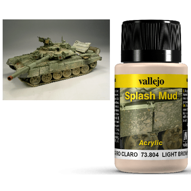 Vallejo Weathering Effects Splash Mud Light Brown 40 ml