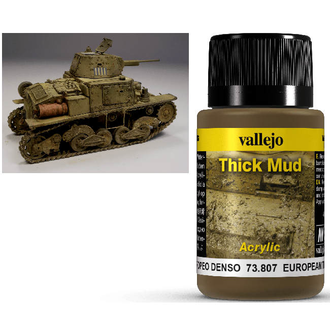 Vallejo Weathering Effects Thick Mud European 40 ml