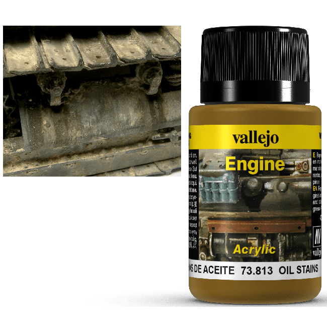 Vallejo Weathering Effects Engine Effect Oil Stains 40 ml