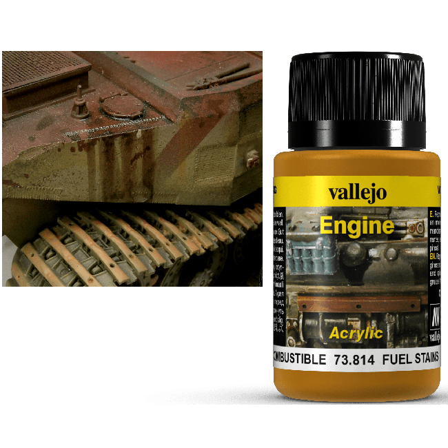 Vallejo Weathering Effects Engine Effect Fuel Stains 40 ml