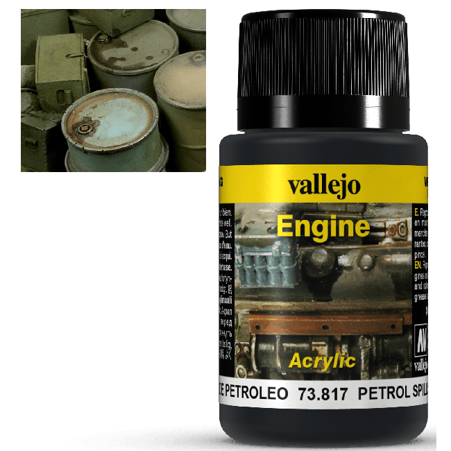 Vallejo Weathering Effects Engine Effect Petrol Spills 40 ml