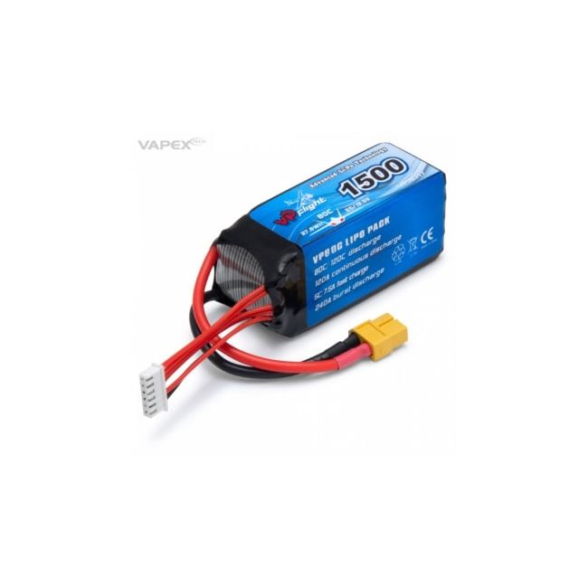 Li-Po Battery 5S 18,5V 1500mAh 80C XT60-Connector