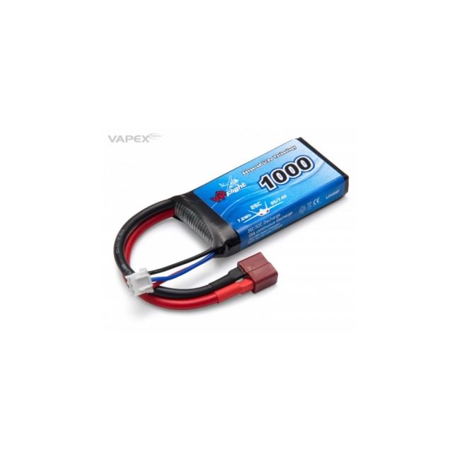 Li-Po Battery 2S 7,4V 1000mAh 25C T-Connector