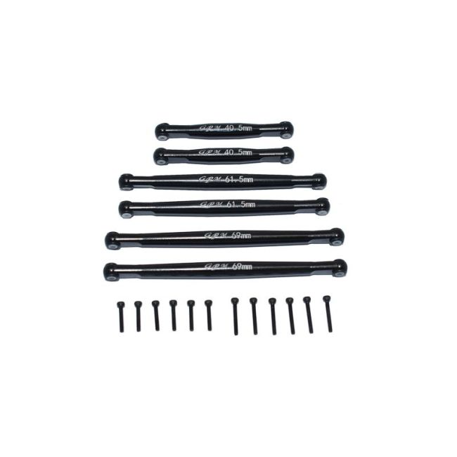 ALUMINIUM SUSPENSION LINKS -18PC SET black