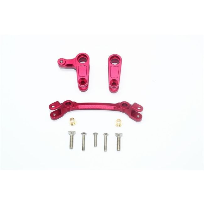 ALUMINUM STEERING ASSEMBLY -10PC SET red