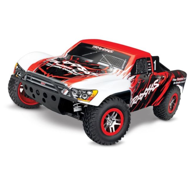 TRAXXAS Slash 4x4 VXL rood/wit  RTR zonder accu/lader