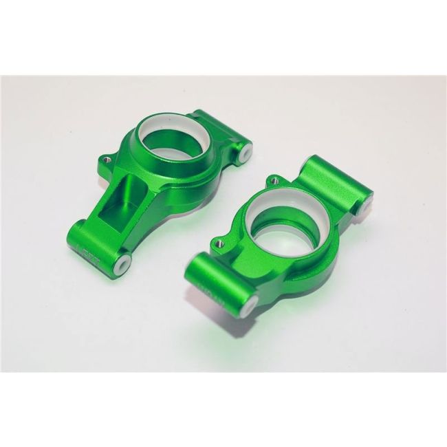 ALUMINUM REAR KNUCKLE ARMS WITH COLLARS 2PC SET green