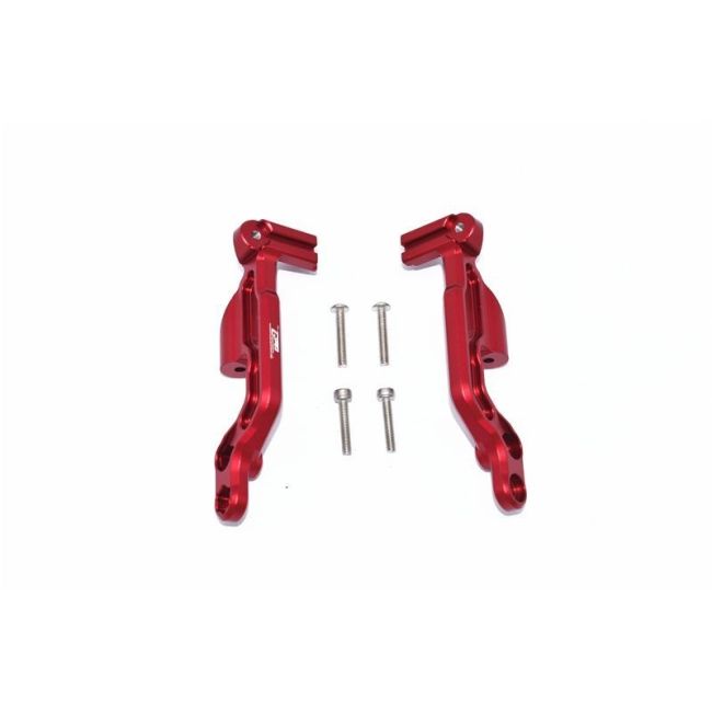 ALUMINUM REAR BODY POST FIXED MOUNT -6PC SET red