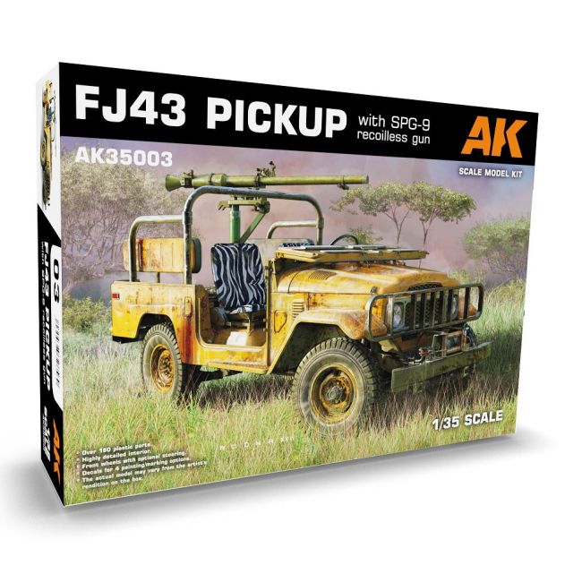 AK - 1/35 FJ43 PICKUP WITH SPG-9 RECOILLESS GUN