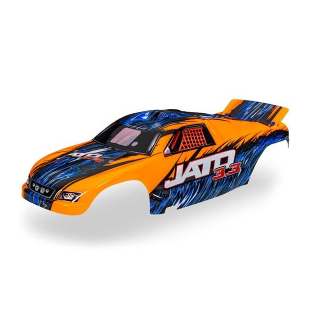 Jato oranje body met sticker