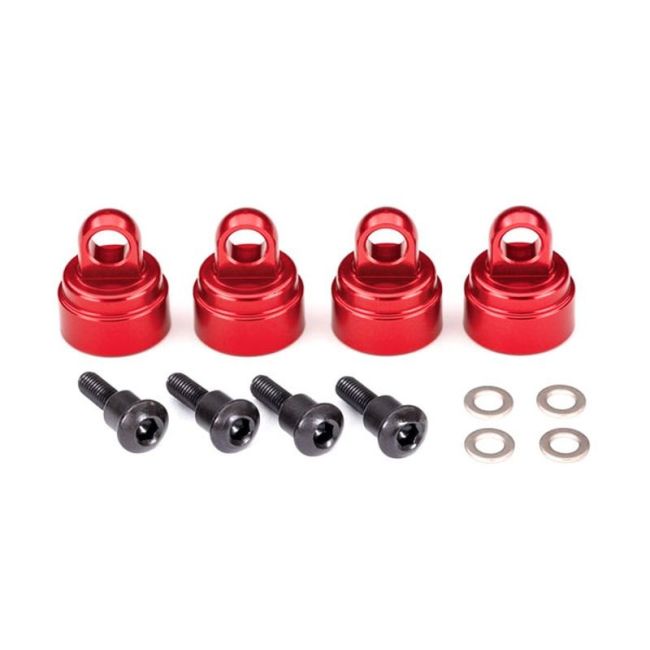 koop Ultra shock caps aluminium rood (4) by Traxxas for only € 15,95 in TRX 3500 tot 3999, Schokbrekers, Ultra Schokbrekers at Bliek Modelbouw, Bliek Modelbouw. Beschikbaar