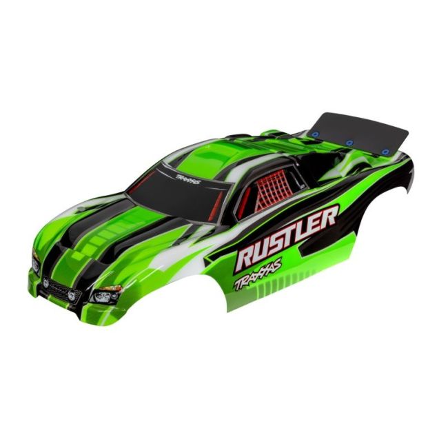 Carrosserie Rustler groen met sticker