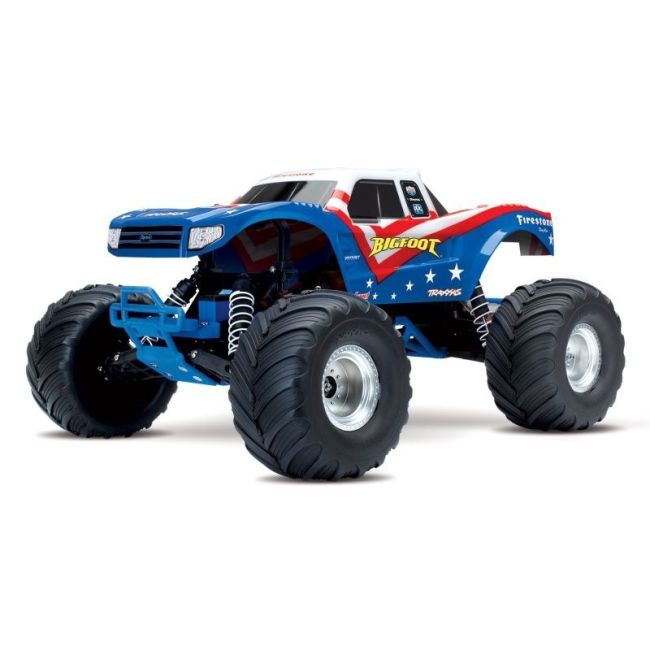 TRAXXAS BIGFOOT Rot/Weiß/Blau-Edition RTR +12V-Lader+Akku