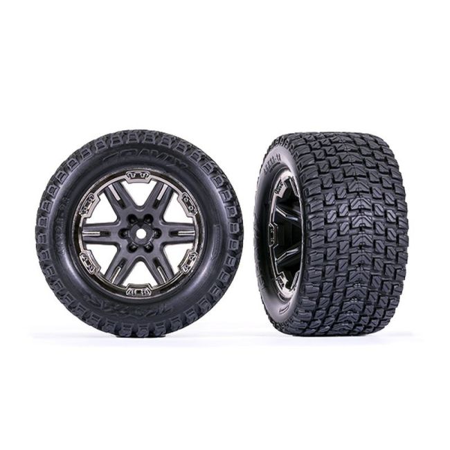 Gravix banden op RXT 2.8 velg grijs/zwart-chroom 12 mm (2)