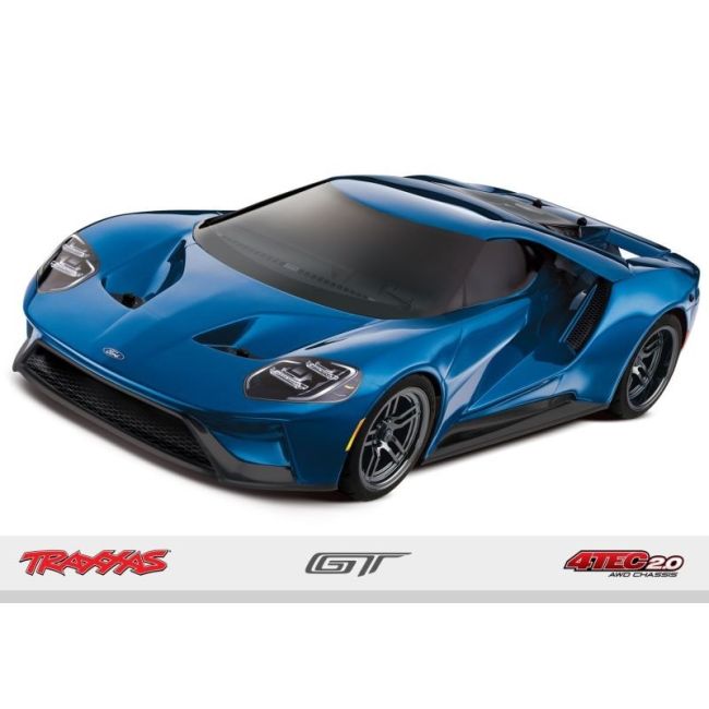 TRAXXAS 4Tec 4x4 Ford GT blau RTR ohne Akku/Lader