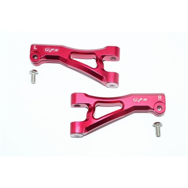 ALUMINUM FRONT UPPER ARMS -4PC SET red