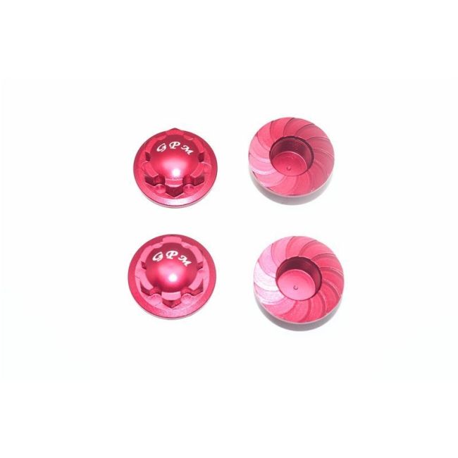 ALUMINUM WHEEL LOCK -4PC SET red