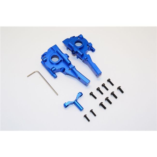 ALLOY FRONT GEAR BOX - 3PCS SET blue