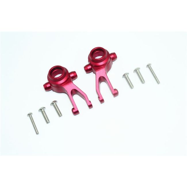 ALUMINUM FRONT KNUCKLE ARMS-8PC SET red