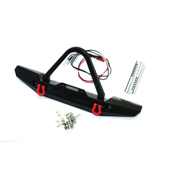 ALU FRONT BUMPER WITH LED LIGHTS FOR CRAWLERS (B)-19PC SET