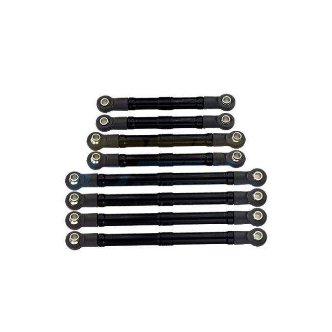 Spurstangen-Set 6061-T6 Aluminium schwarz