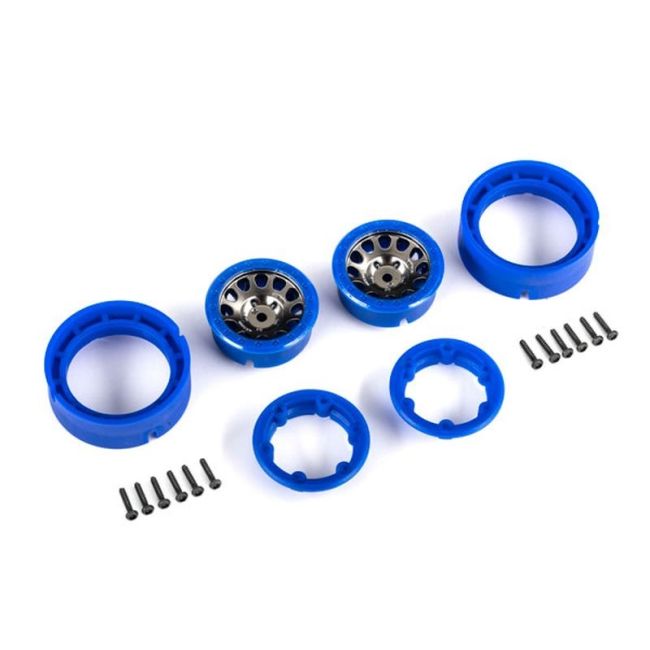 koop Methode 1.0 velgen satijn/zwart chroom op Beadlock blauw (2) by Traxxas for only € 9,95 in TRX 9000 tot 9999, Zenders, batterijen en opladers, Motoren en Elektronica, Led Verlichting at Bliek Modelbouw, Bliek Modelbouw. Beschikbaar