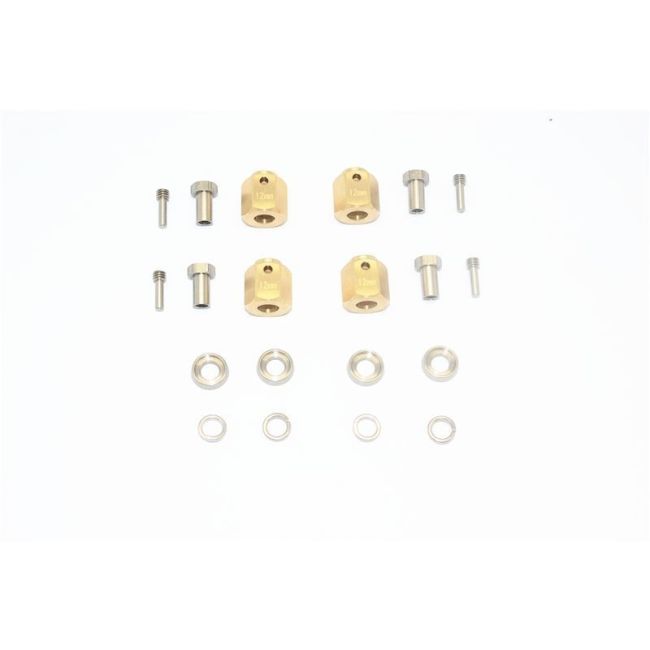 BRASS WHEEL HEX ADAPTERS 12MM -20PC SET