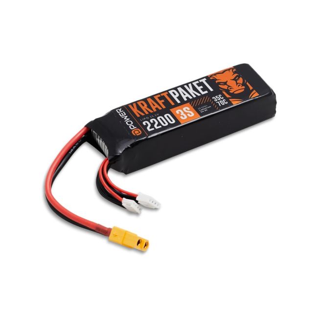 D-Power KRAFTPAKET 2200 3S LIPO 11,1 V 35/70C - XT60 Article number: KP22003